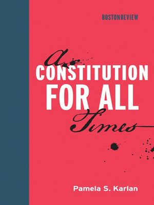 cover image of A Constitution for All Times